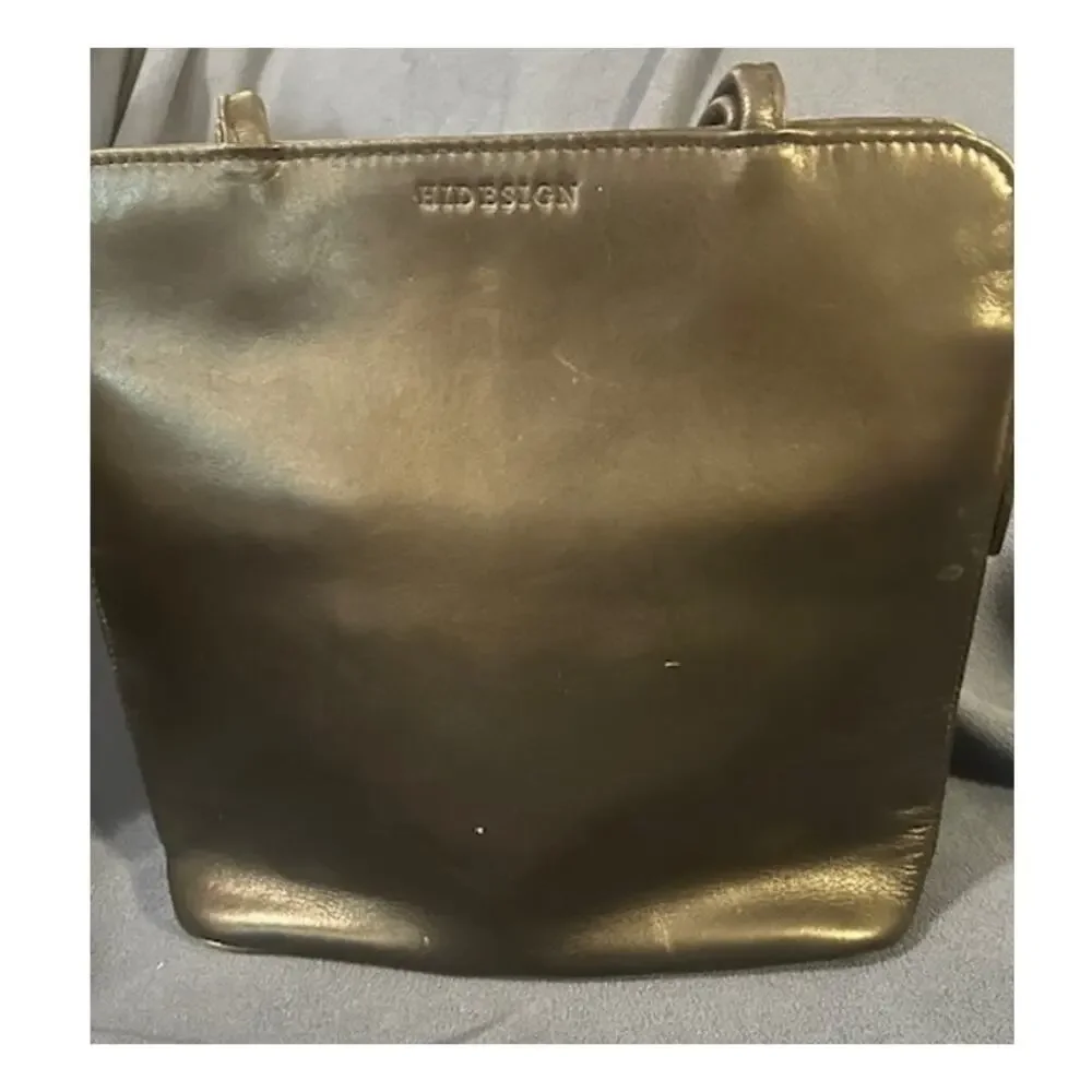 Hidesign Black Leather Expandable Medium Sized Shoulder Bag - Picture 2 of 9